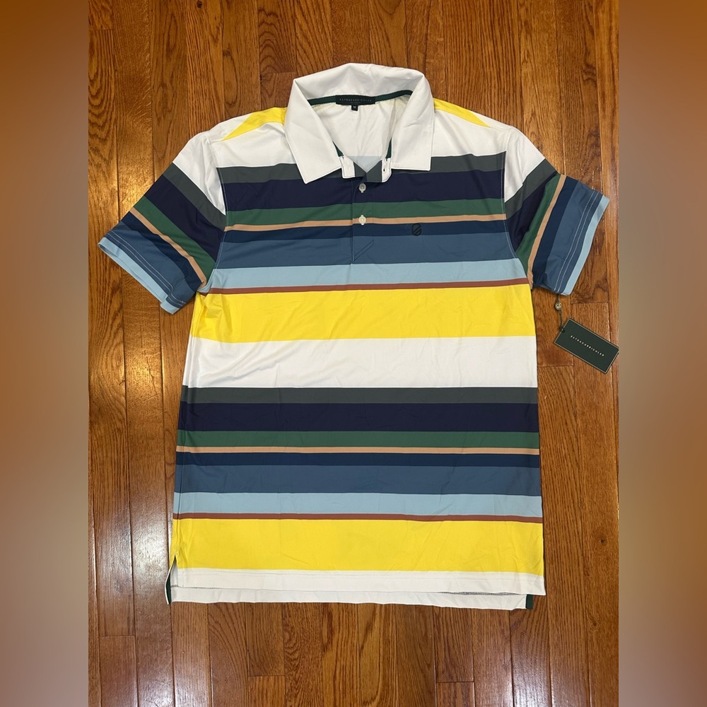 Extracurricular colorblock Ace polo men’s size medium NWT